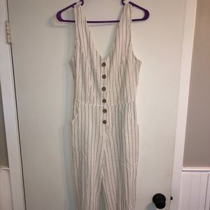 Newbury Kustom white stripped jumpsuit